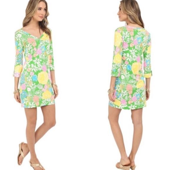 Lilly Pulitzer “Hibiscus Stroll” Palmetto Dress! - Picture 4 of 12